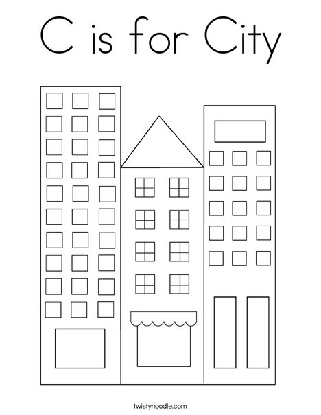 City Coloring Page