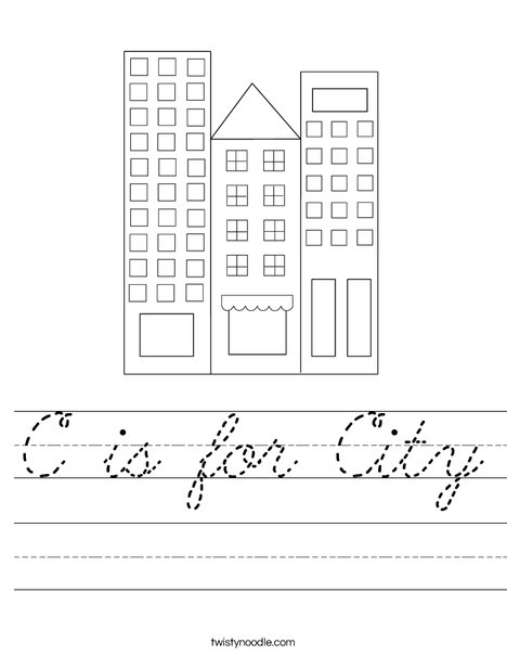 City Worksheet
