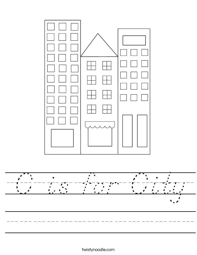 C is for City Worksheet