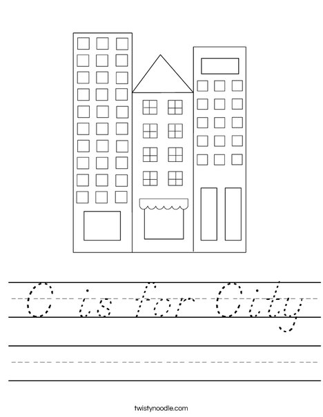 City Worksheet