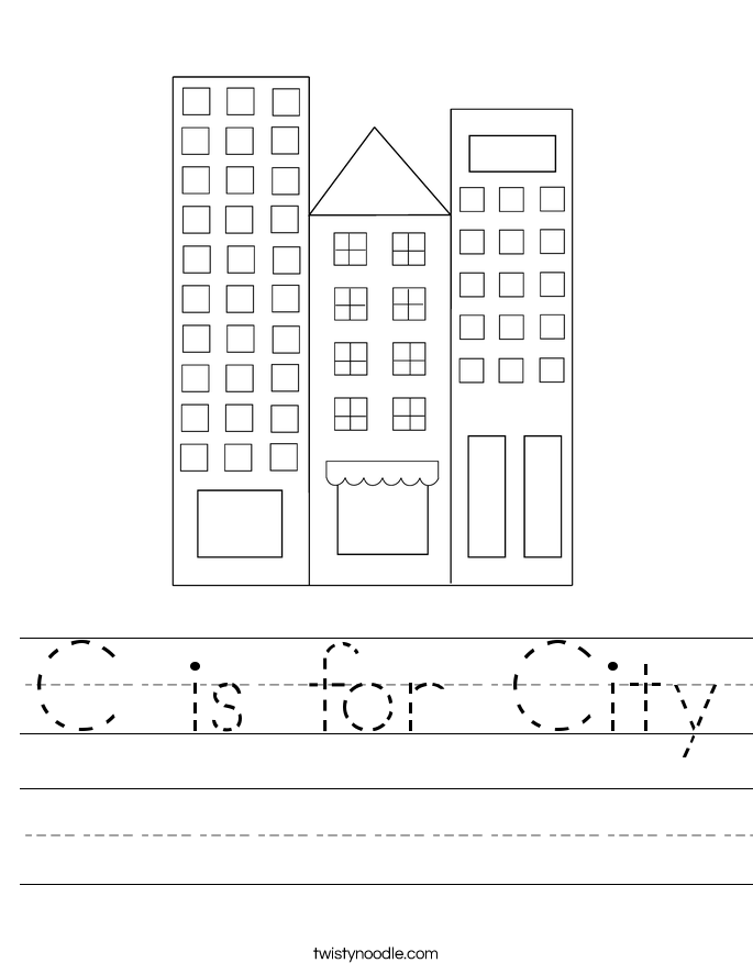 C is for City Worksheet