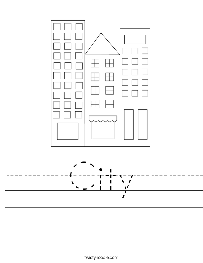 City Worksheet - Twisty Noodle