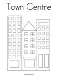 Town Centre Coloring Page