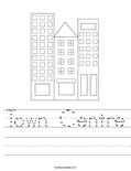 Town Centre Worksheet