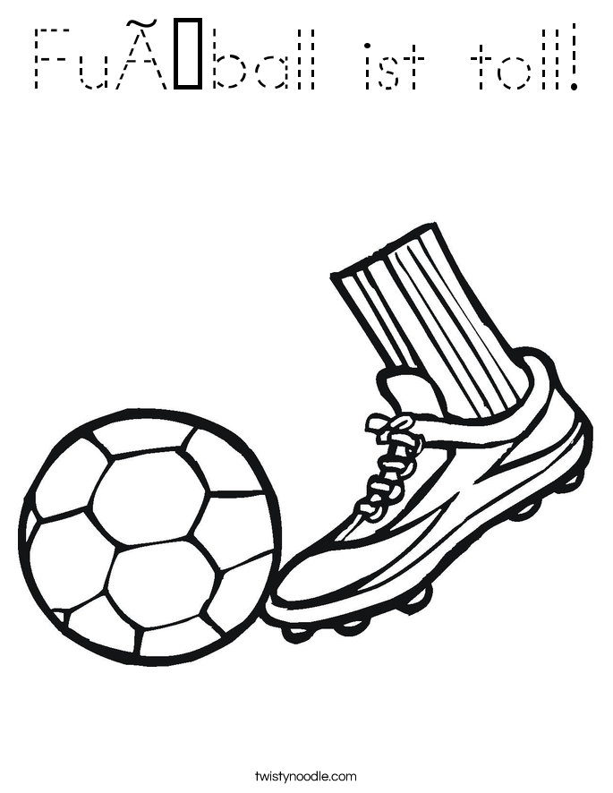 Fußball ist toll! Coloring Page