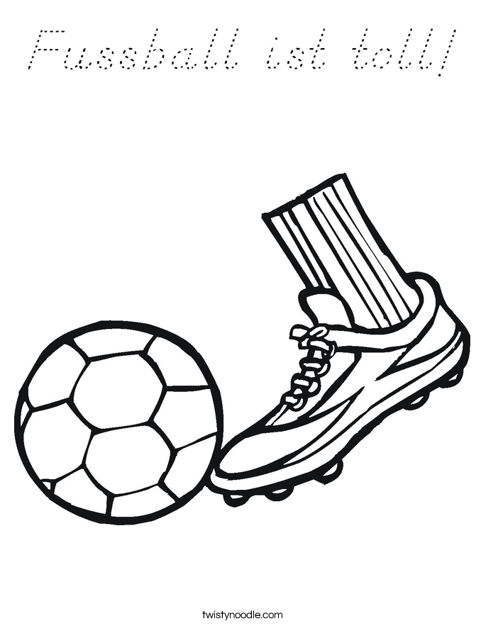 Fussball ist toll! Coloring Page