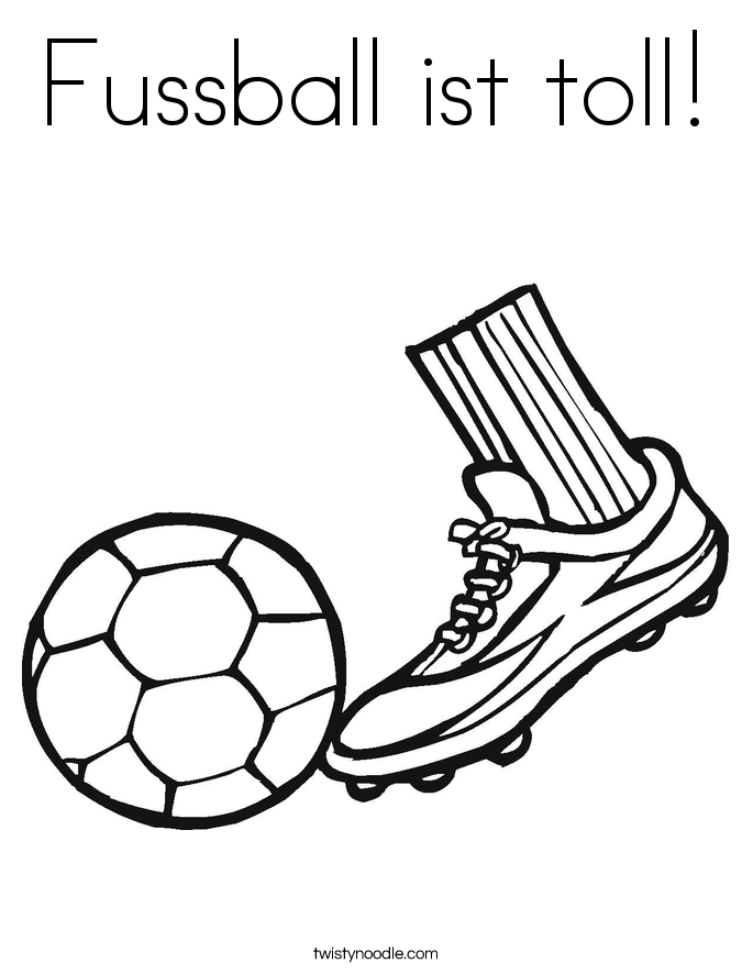 Fussball ist toll! Coloring Page