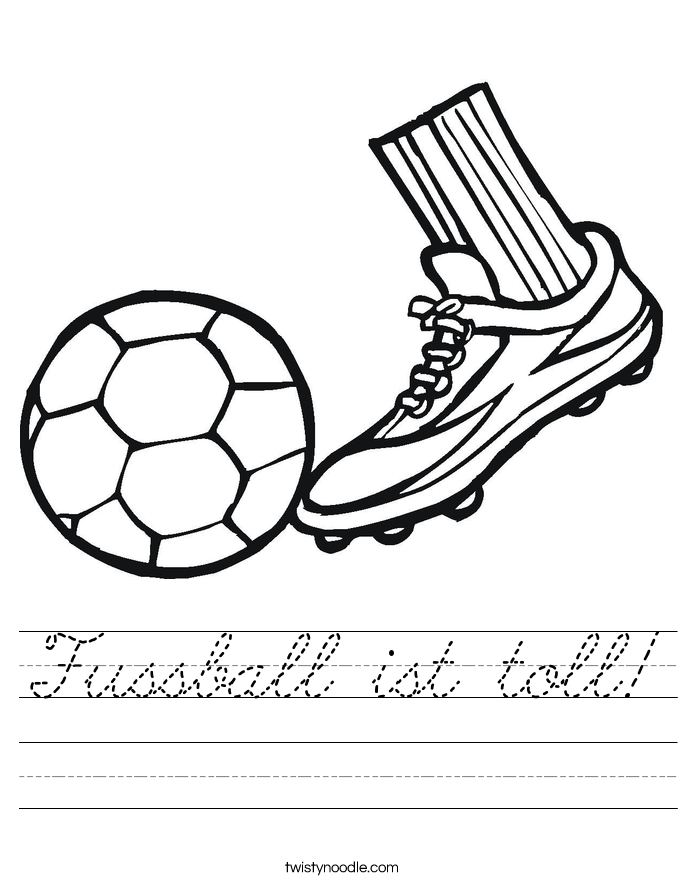 Fussball ist toll! Worksheet