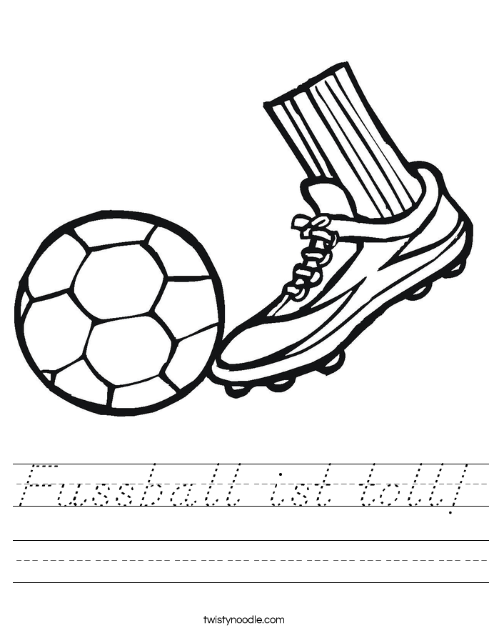 Fussball ist toll! Worksheet