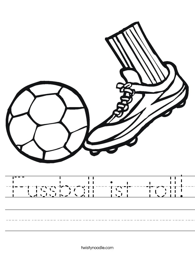 Fussball ist toll! Worksheet