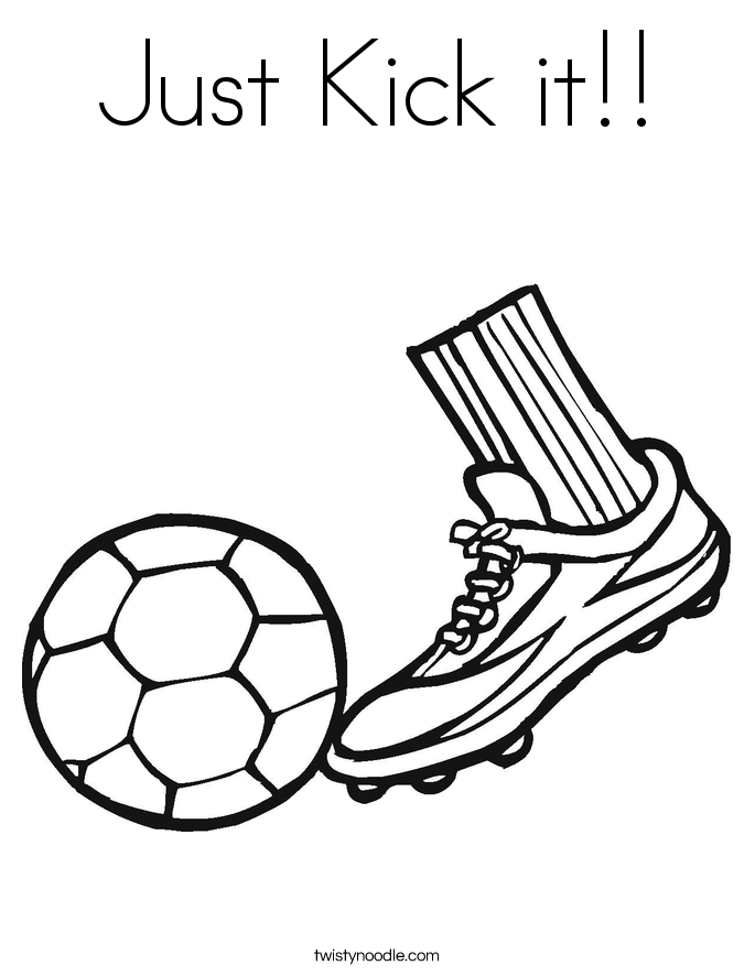 Just Kick it!! Coloring Page
