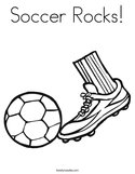 Soccer Rocks Coloring Page