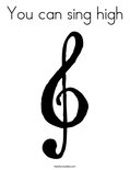 You can sing high Coloring Page
