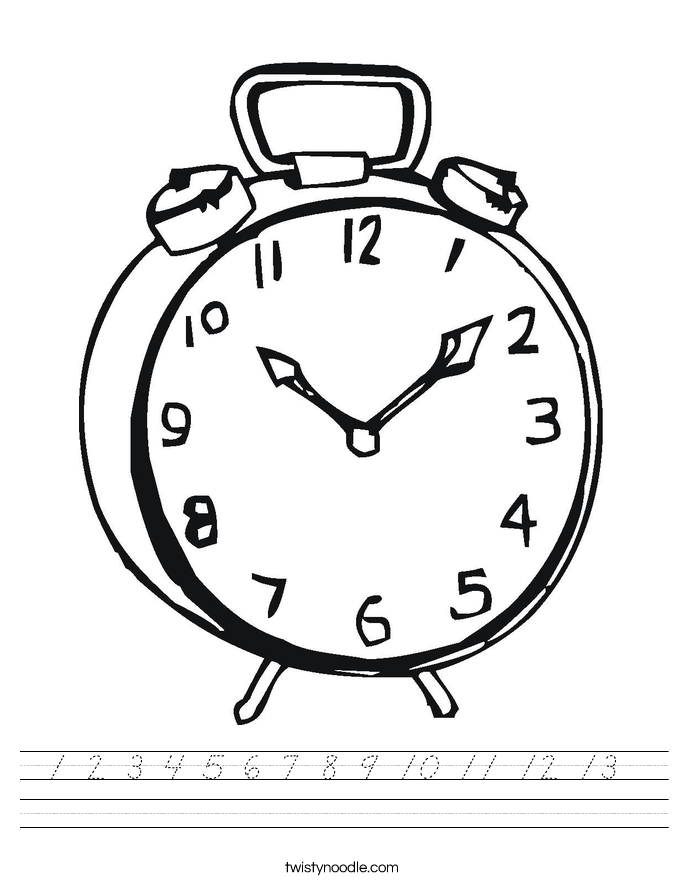 1 2 3 4 5 6 7 8 9 10 11 12 13  Worksheet