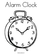 Alarm Clock Coloring Page