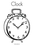 Clock Coloring Page