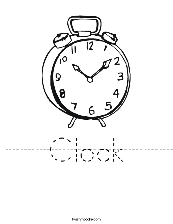 Clock Worksheet