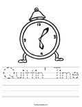 Quittin' Time Worksheet