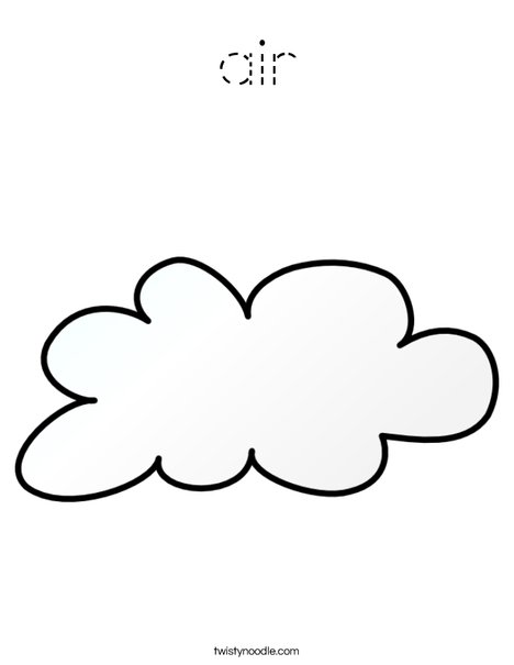 It is cloudy Coloring Page
