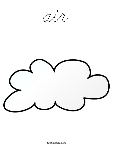 It is cloudy Coloring Page