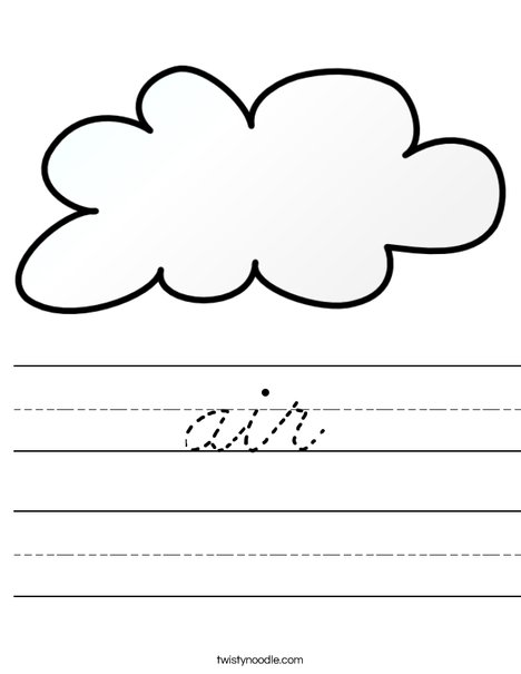 It is cloudy Worksheet