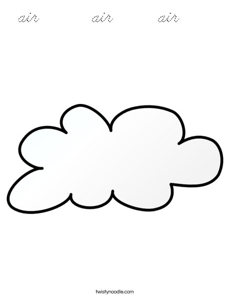 It is cloudy Coloring Page