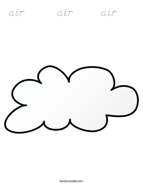 It is cloudy Coloring Page