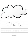 Cloudy Worksheet