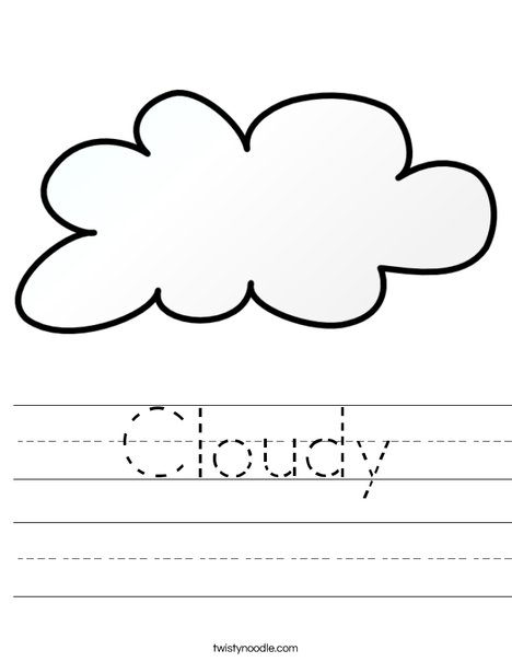 It is cloudy Worksheet