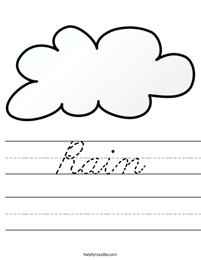 Rain Worksheet