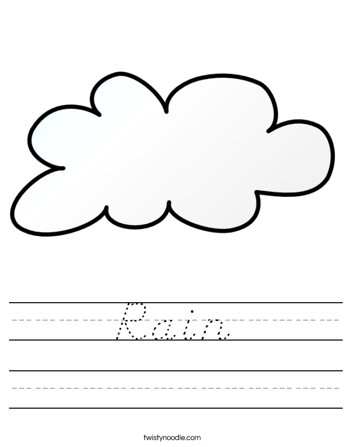 Rain Worksheet