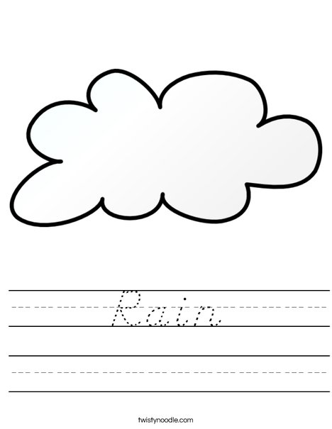 It is cloudy Worksheet