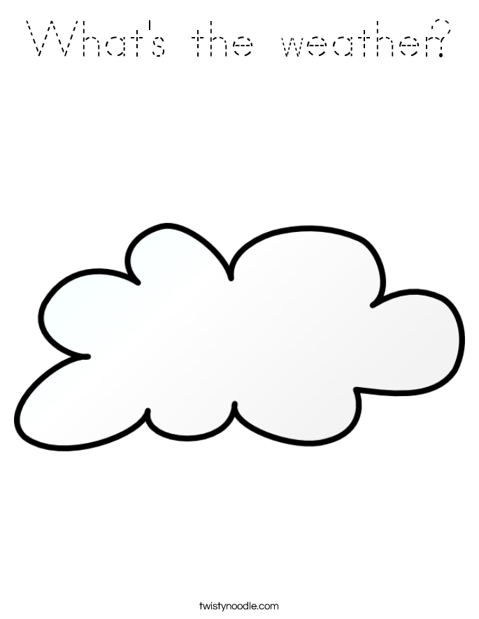 What's the weather? Coloring Page