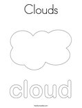 Clouds Coloring Page