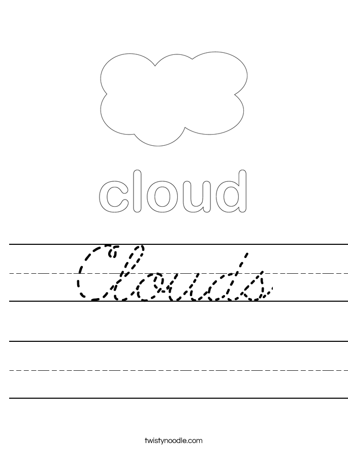 Clouds Worksheet