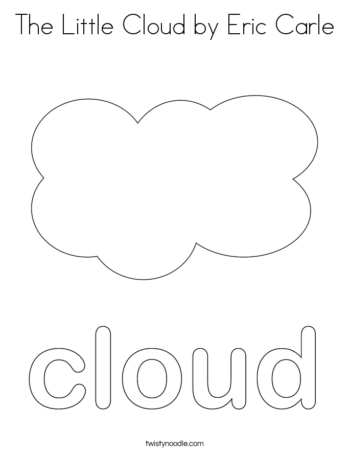 The Little Cloud by Eric Carle Coloring Page