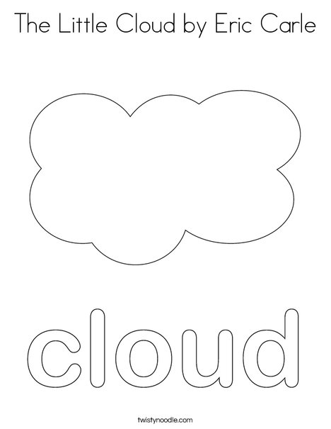 Cloud Coloring Page