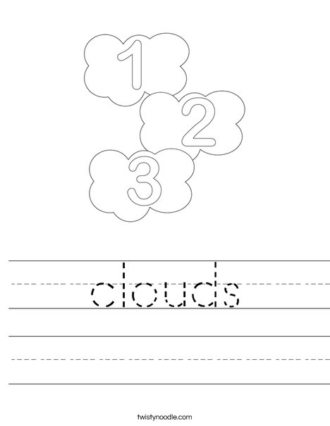 Three Clouds Worksheet