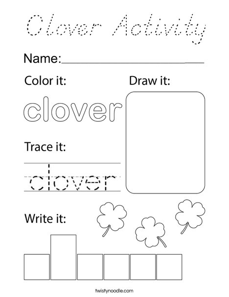 Clove Activity Coloring Page