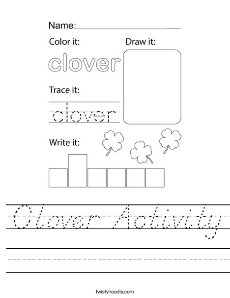 Clove Activity Worksheet