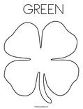  GREEN Coloring Page