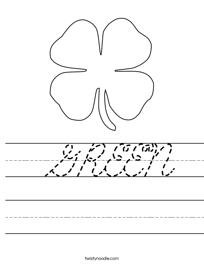  GREEN Worksheet