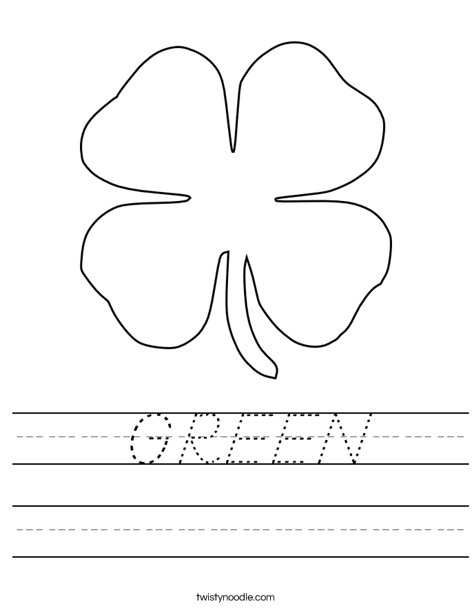  GREEN Worksheet