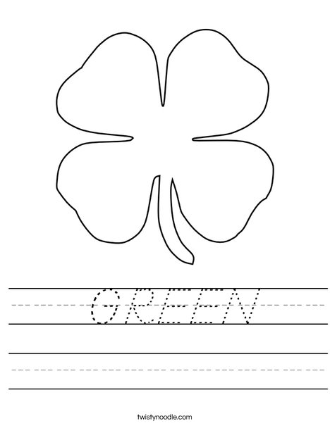 Clover Worksheet