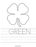  GREEN Worksheet