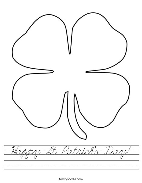 Clover Worksheet