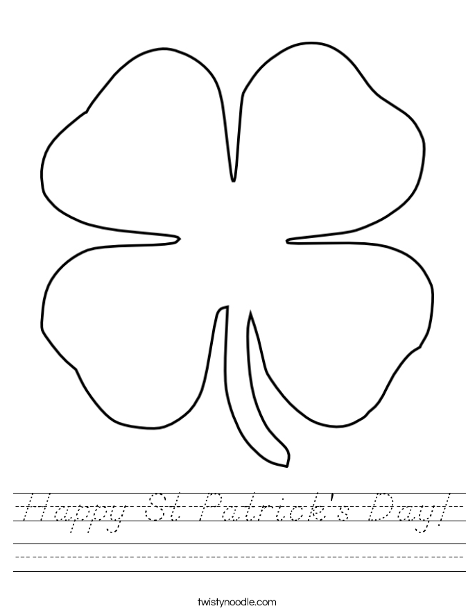 Happy St Patrick's Day! Worksheet