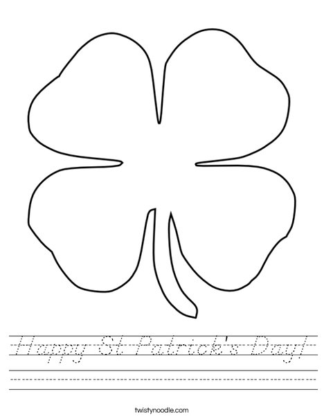 Clover Worksheet