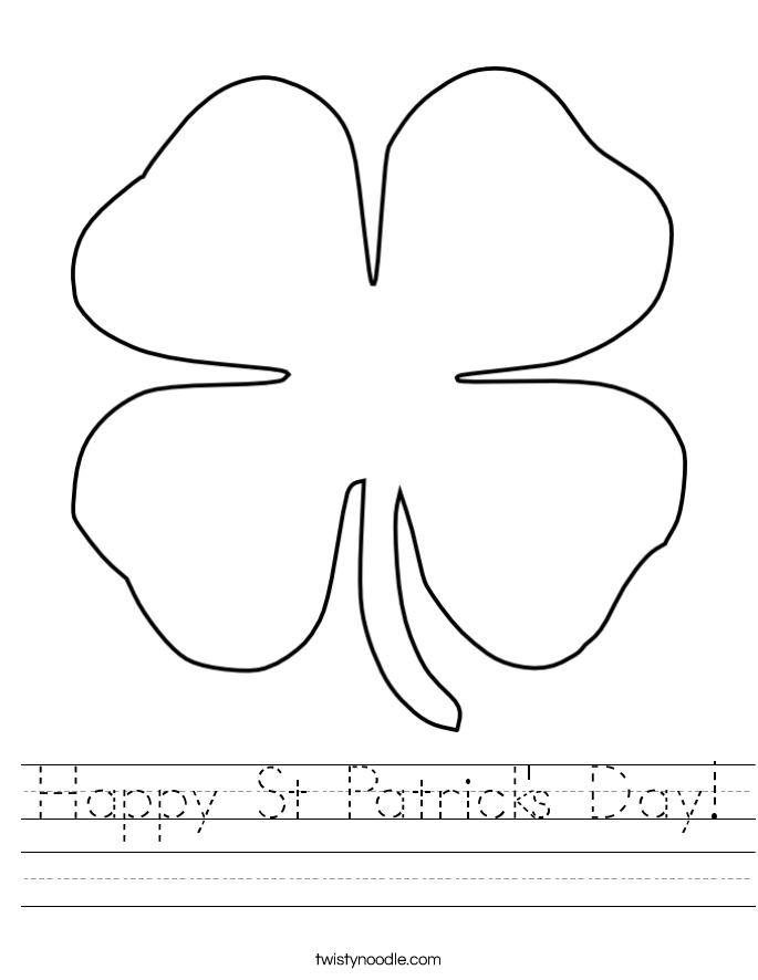 Happy St Patrick's Day! Worksheet