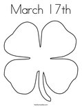 March 17thColoring Page